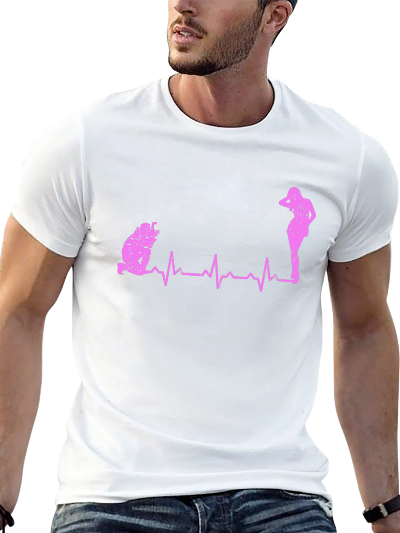 Funny Proposal Heartbeat Graphic Tee