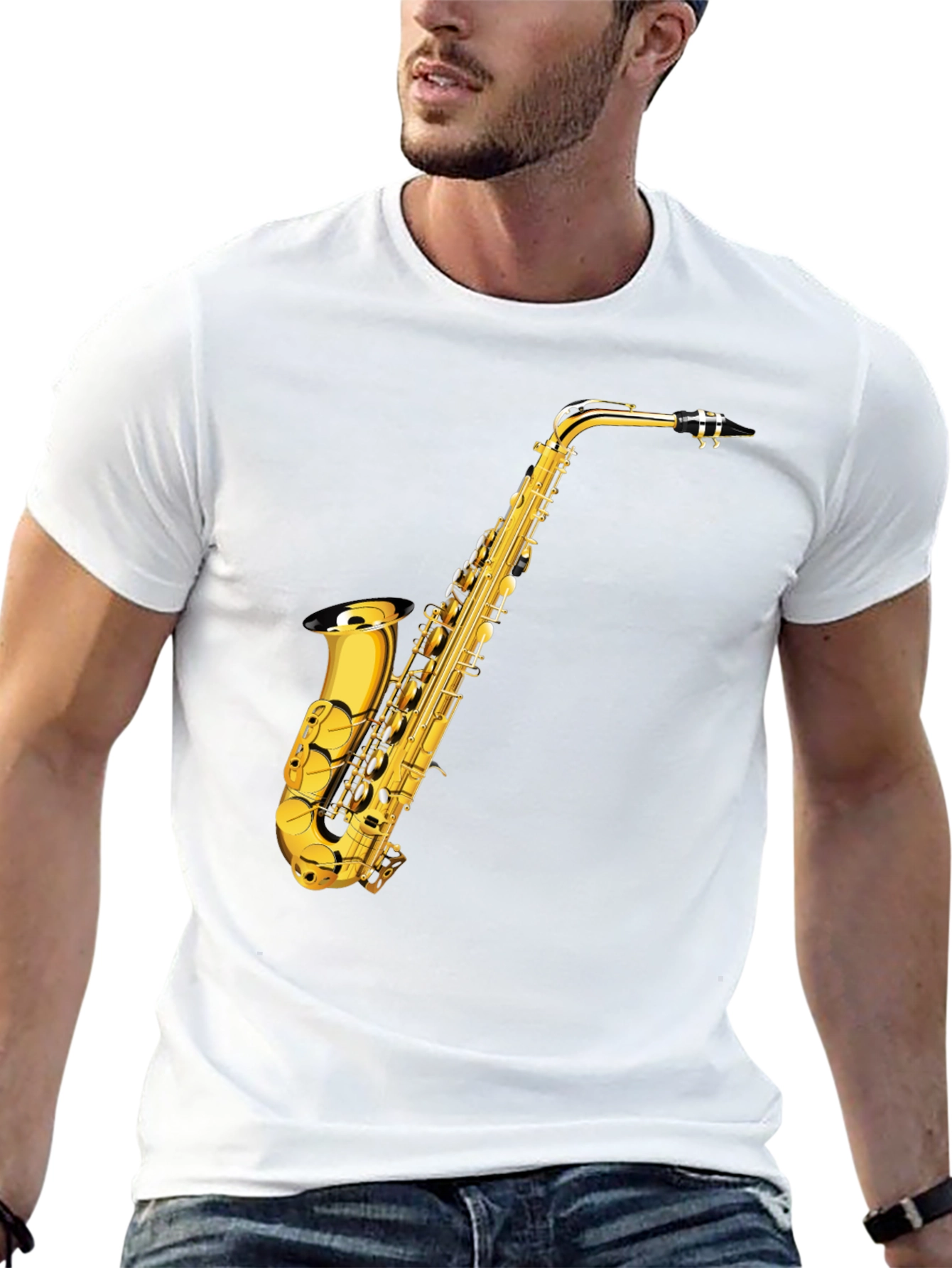 Saxophone Graphic Tee - Musicians Apparel