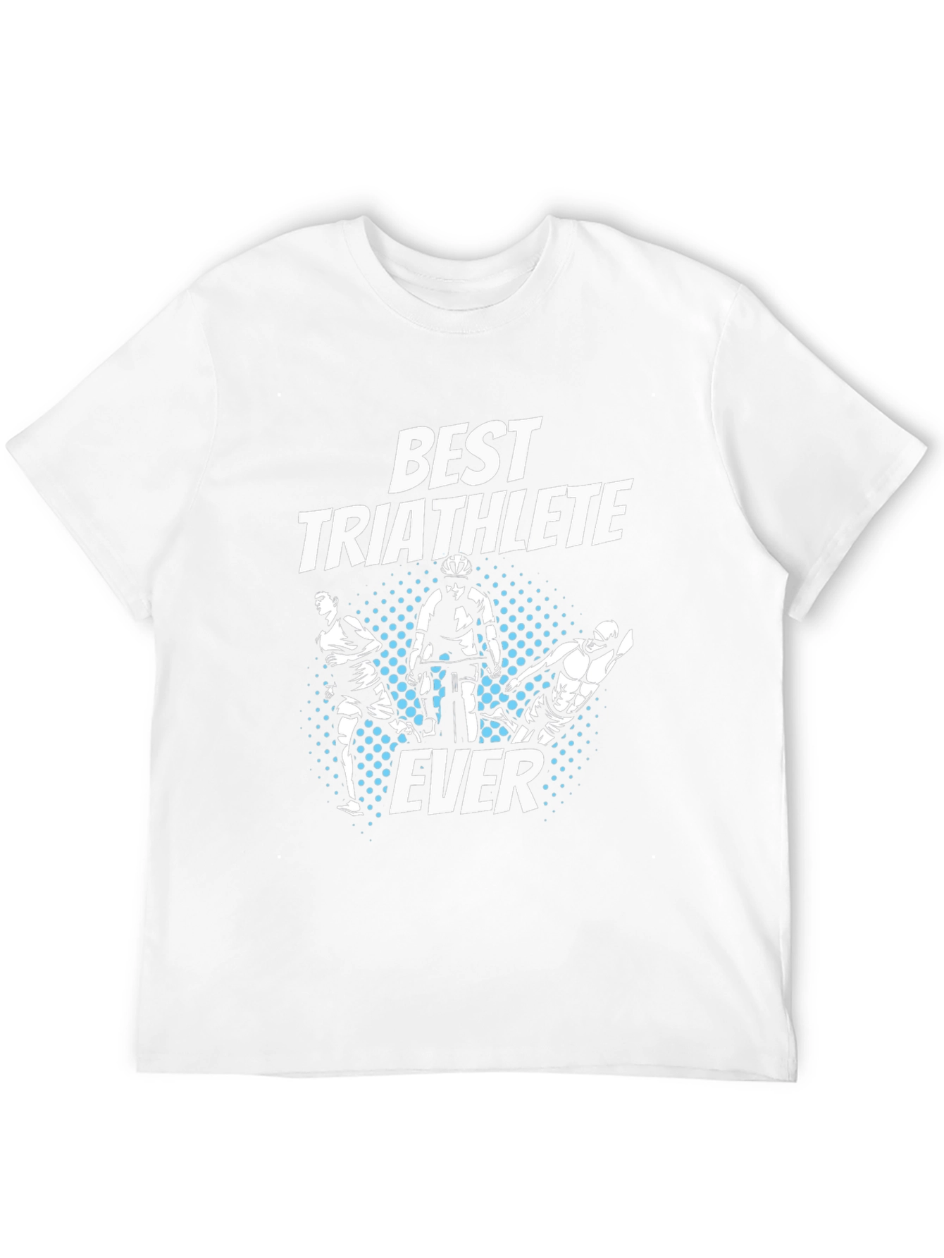 Best Triathlete Ever T-Shirt - Black Cotton Tee