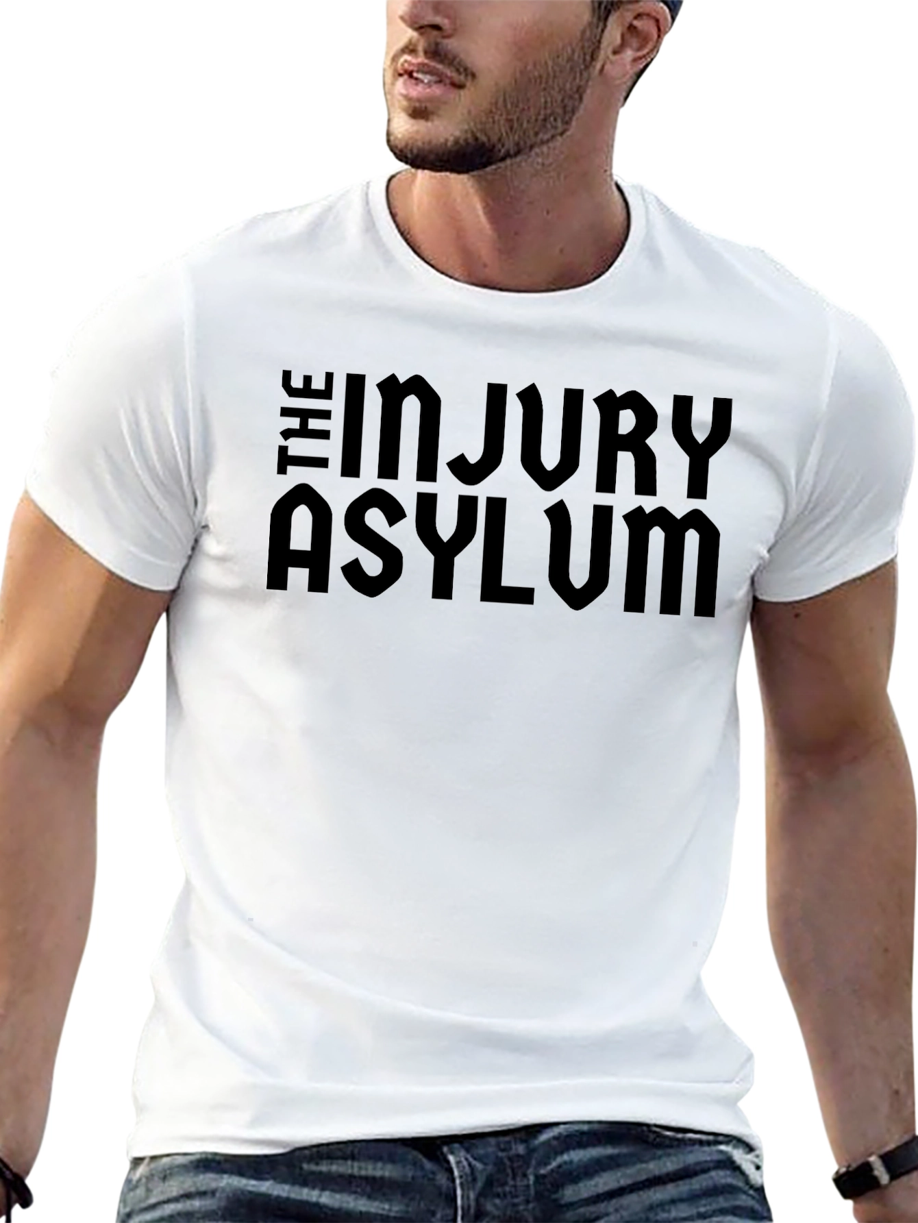 The Injury Asylum Black Graphic Tee