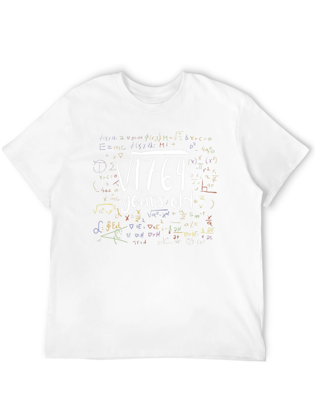 Funny Math 42nd Birthday T-Shirt: Square Root of 1764