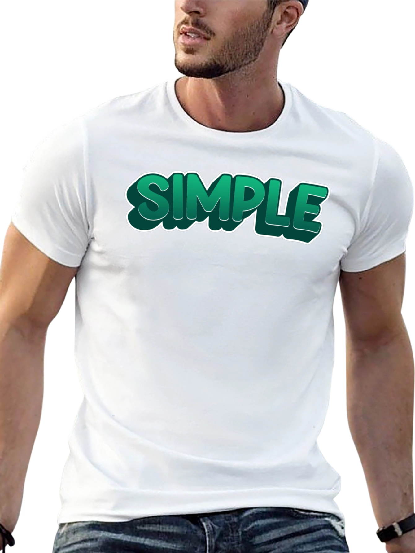 Simple Graphic Print T-Shirt