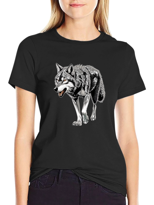 Black Wolf Graphic Tee - Mens