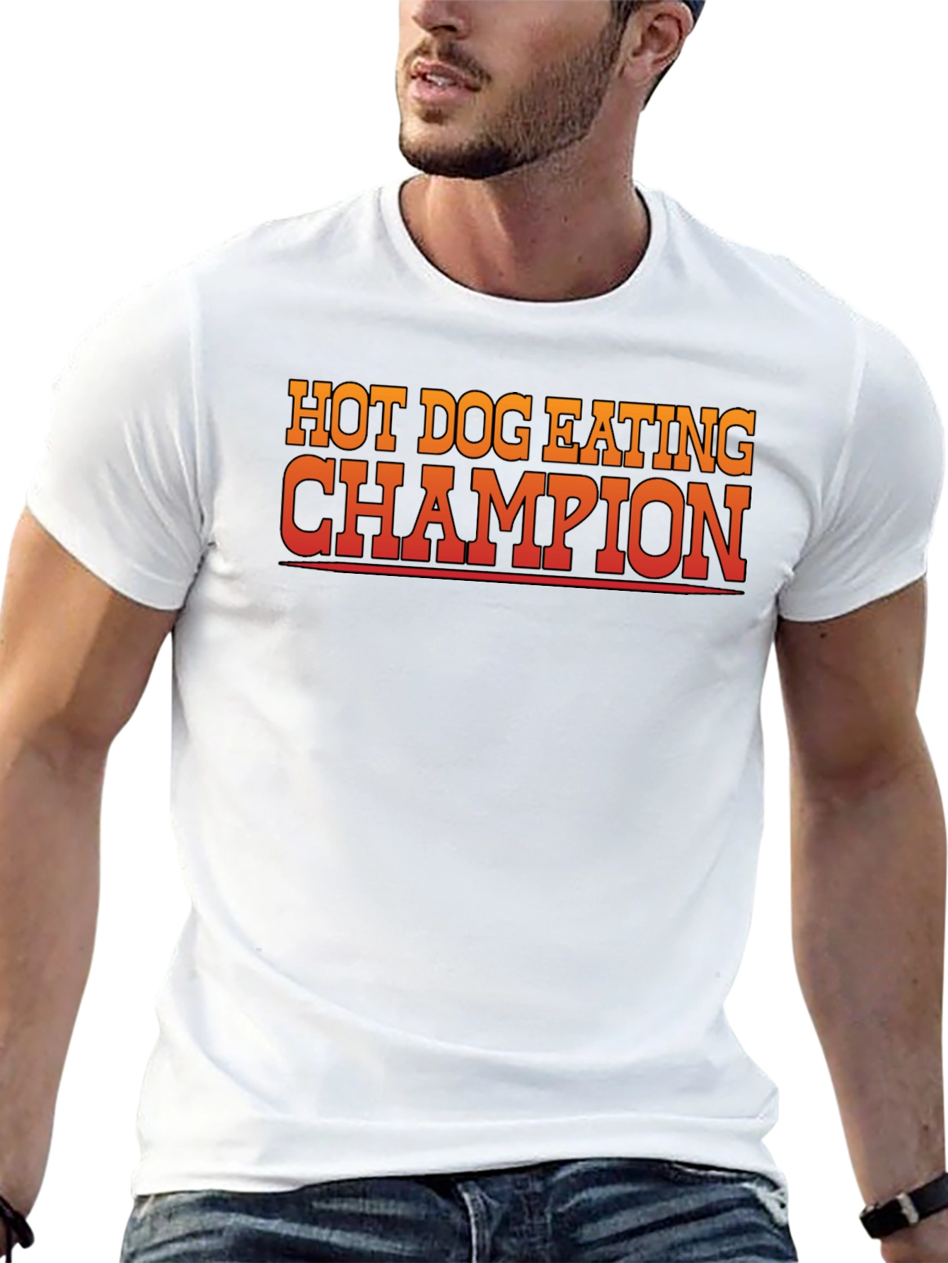 Hot Dog Eating Champion Graphic Tee