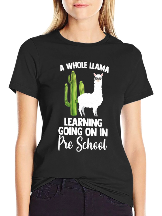 Llama Pre-School Teacher T-Shirt