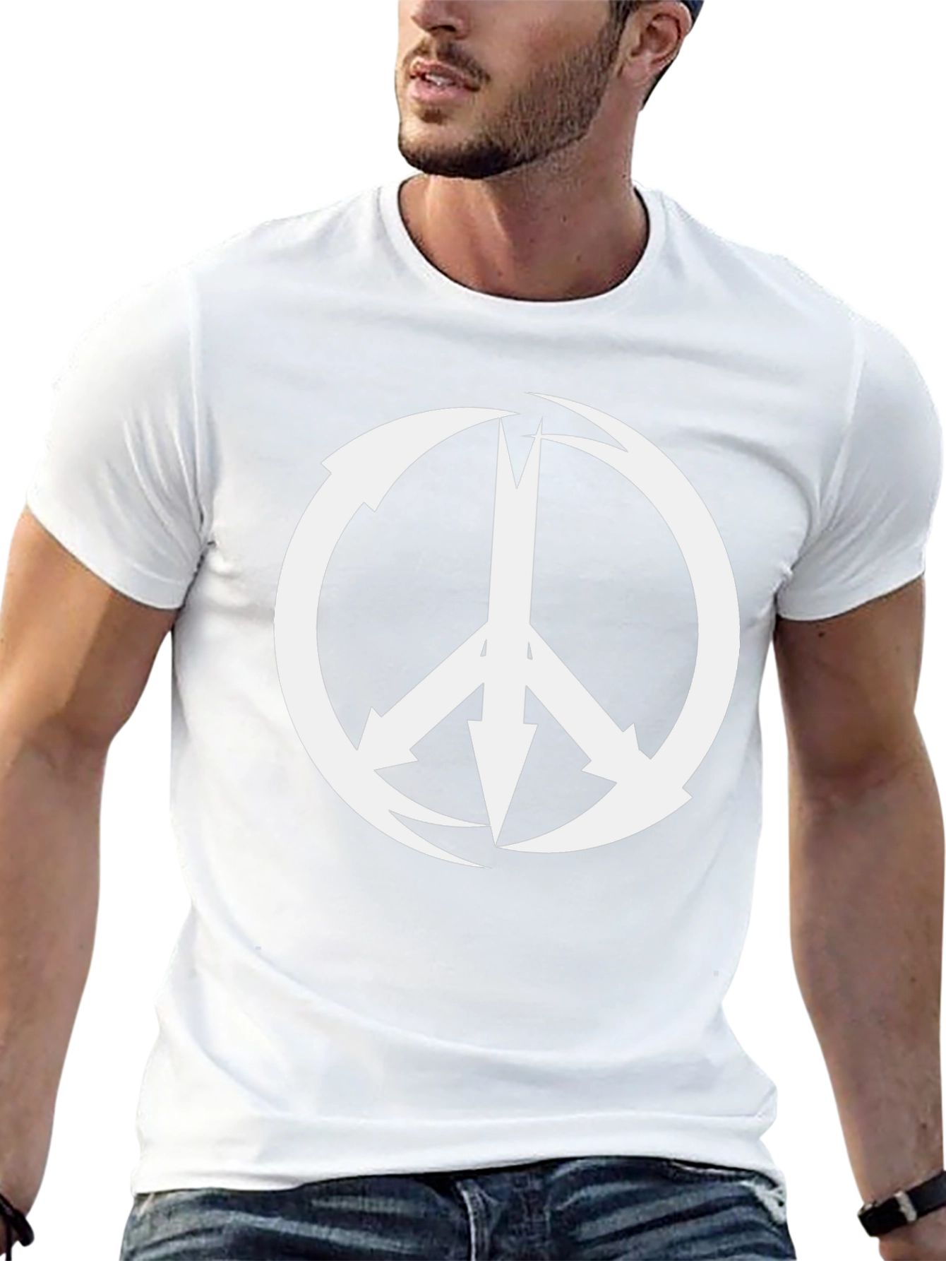 Arrow Peace Sign Black T-Shirt - Graphic Tee