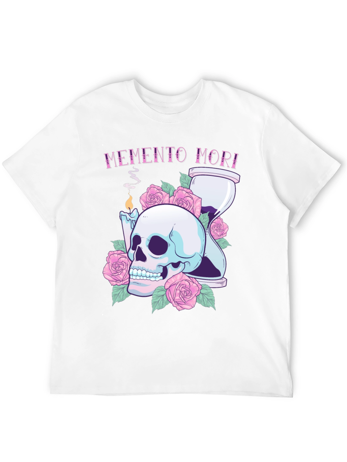 Memento Mori Skull & Roses Graphic Tee