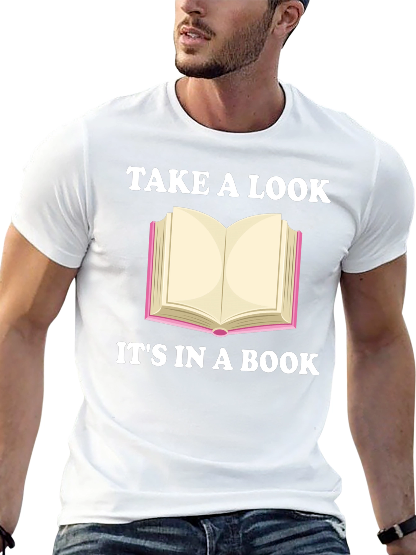 Take a Look Its in a Book Novelty T-Shirt
