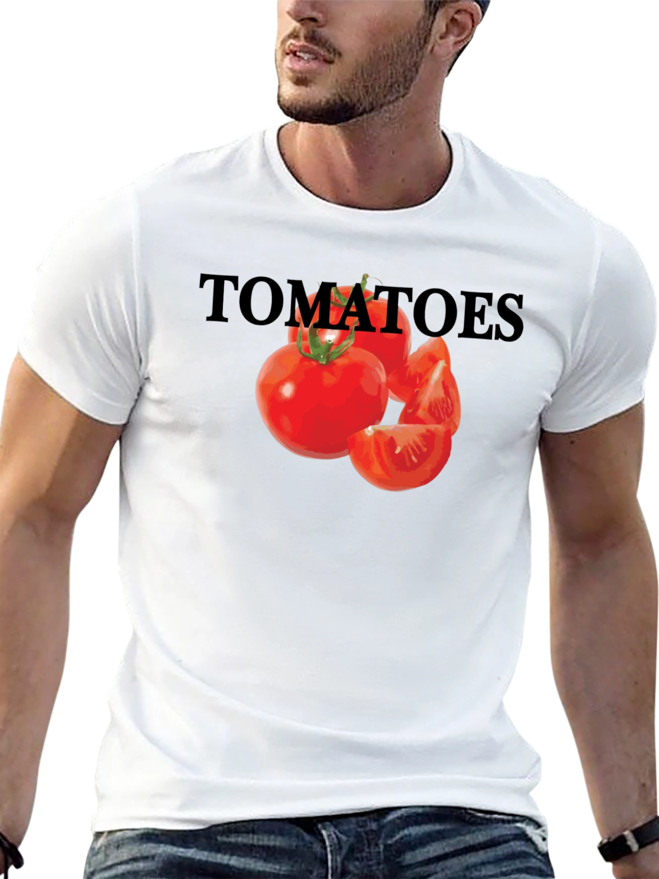 Tomatoes Graphic Tee - Unisex Black T-Shirt