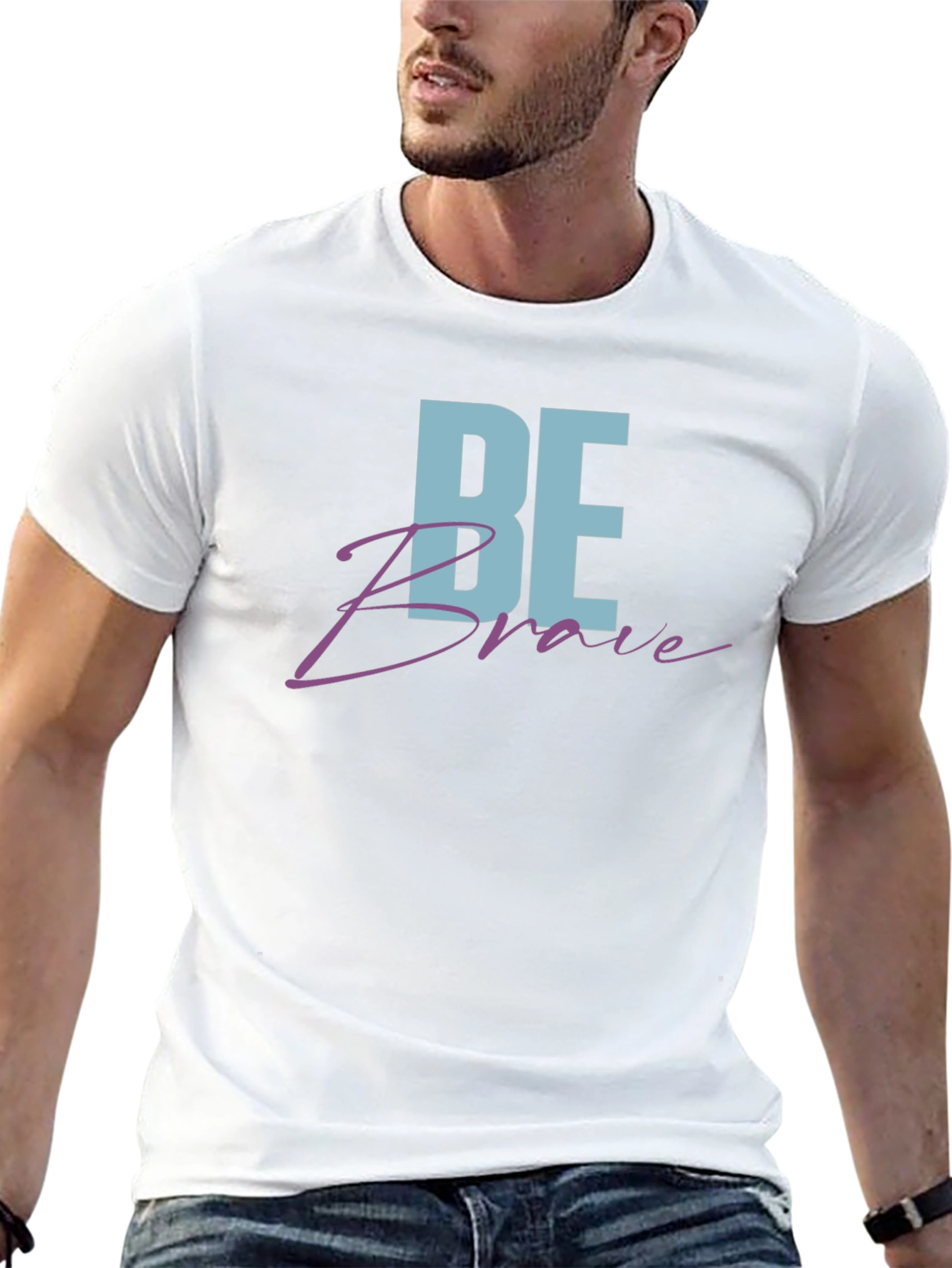 Be Brave Graphic Tee - Black
