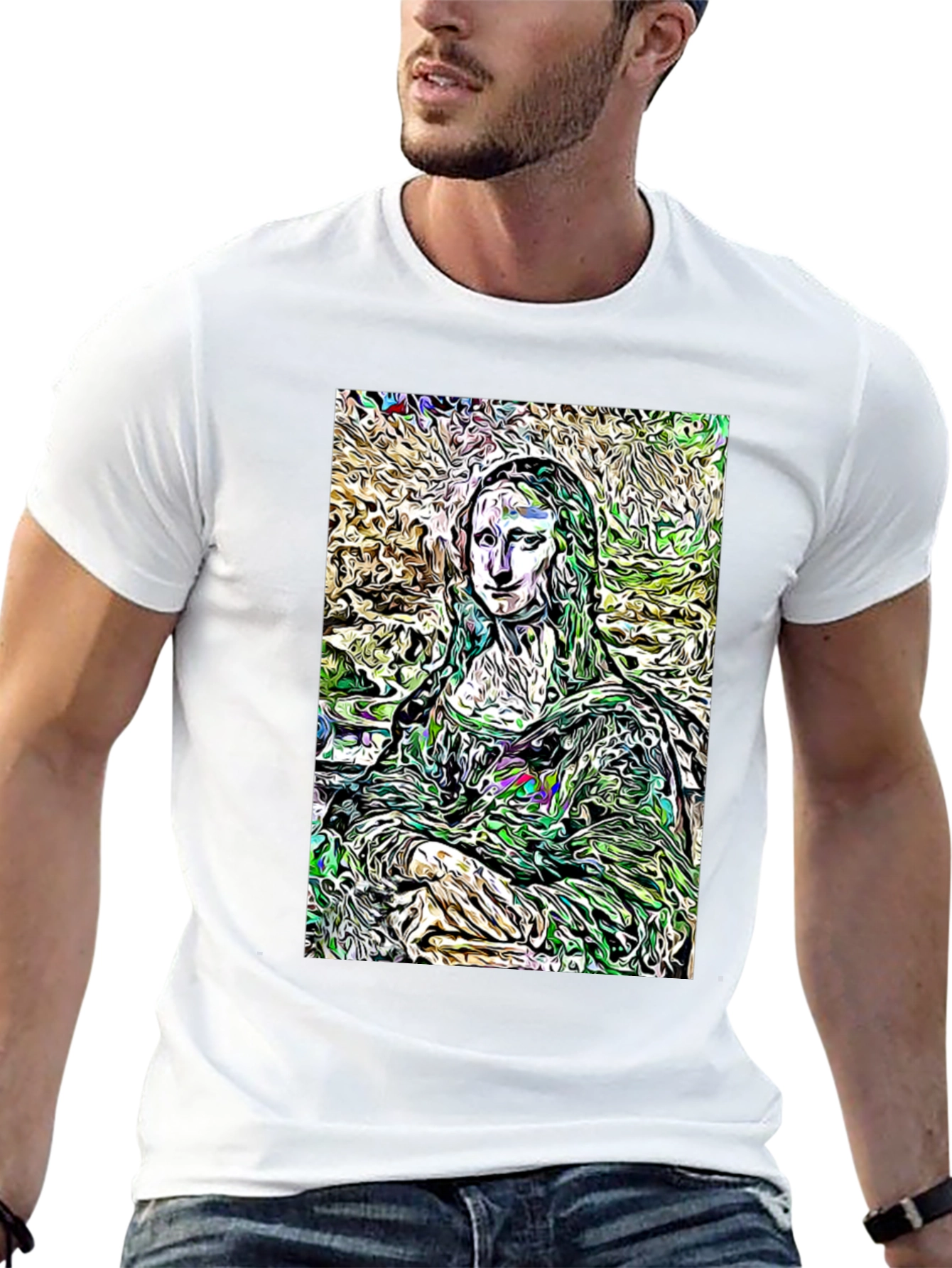 Mona Lisa Art Graphic T-Shirt