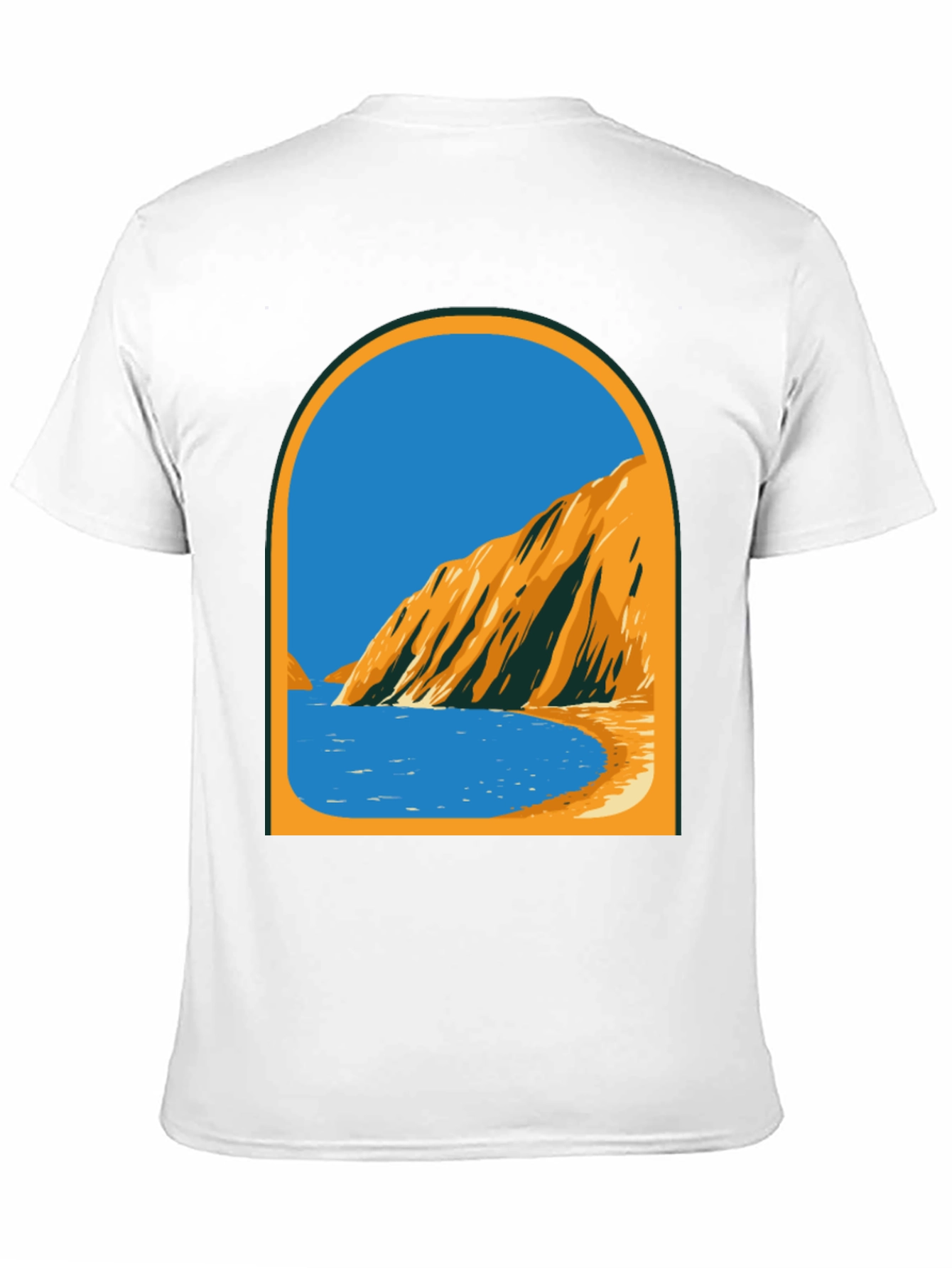 Coastal View Graphic Tee - Black