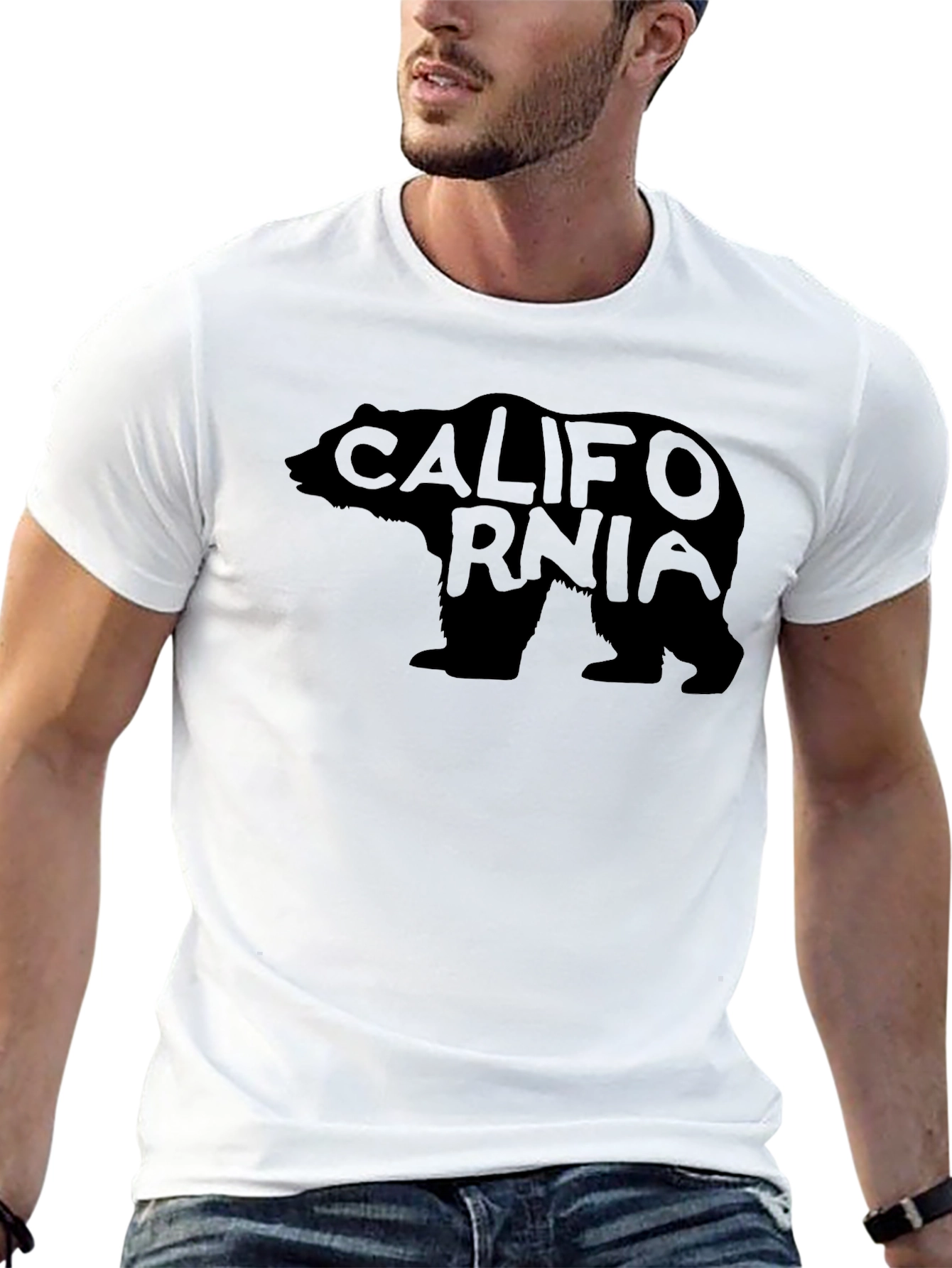 California Bear Graphic Tee - Mens Black T-Shirt