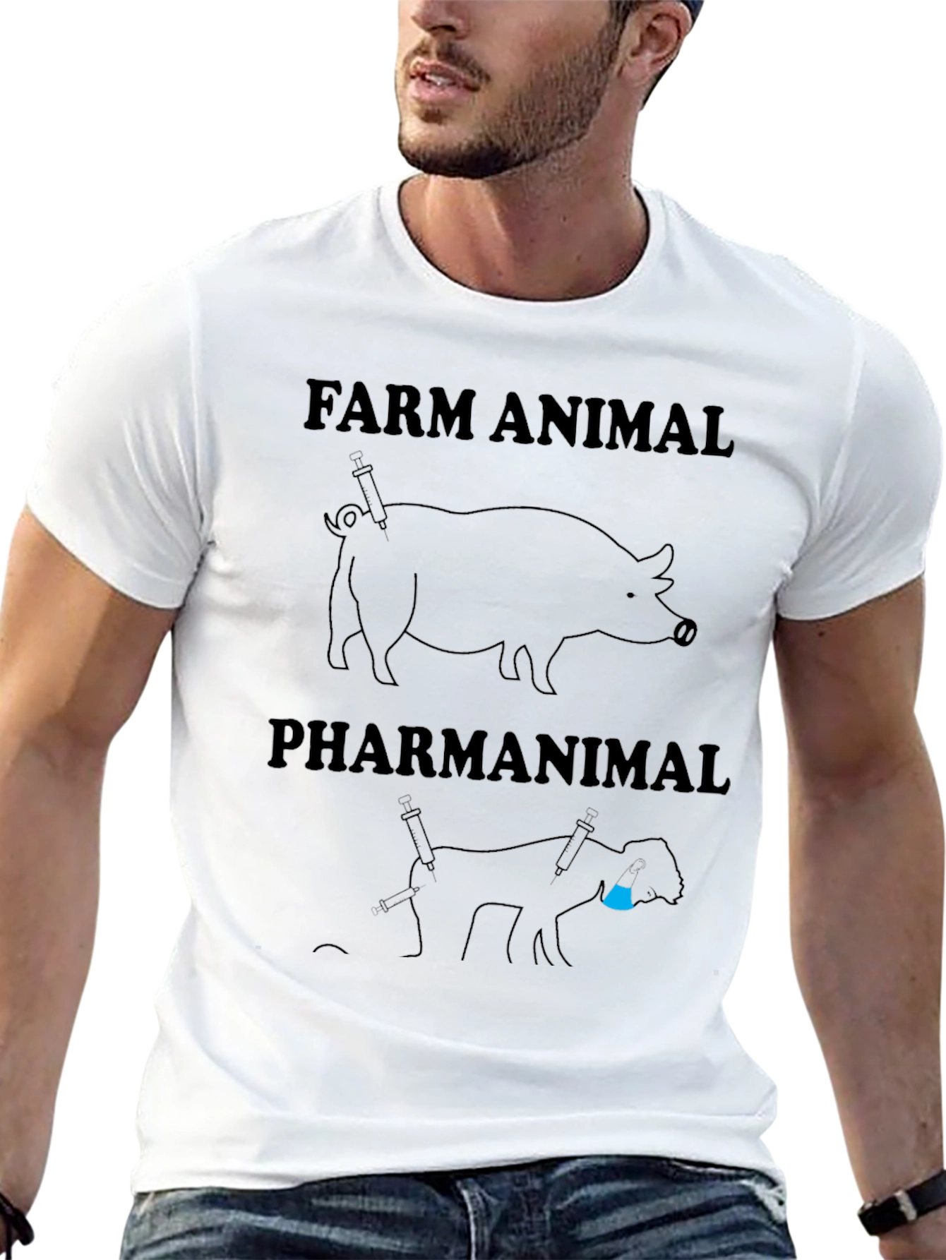 Farm Animal Pharmanimal Graphic Novelty T-Shirt