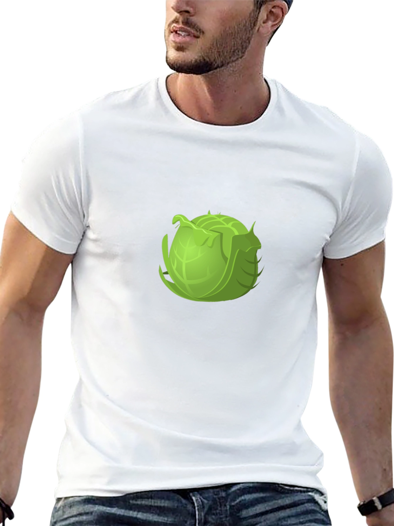 Cabbage Graphic Black Tee