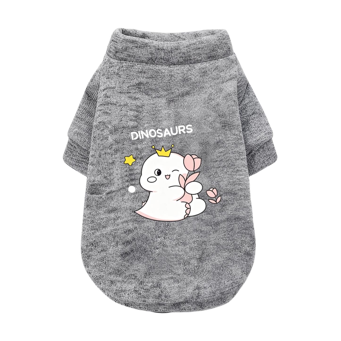 Cute Dinosaurs Pattern Pet Fashion Cardigan Sweater