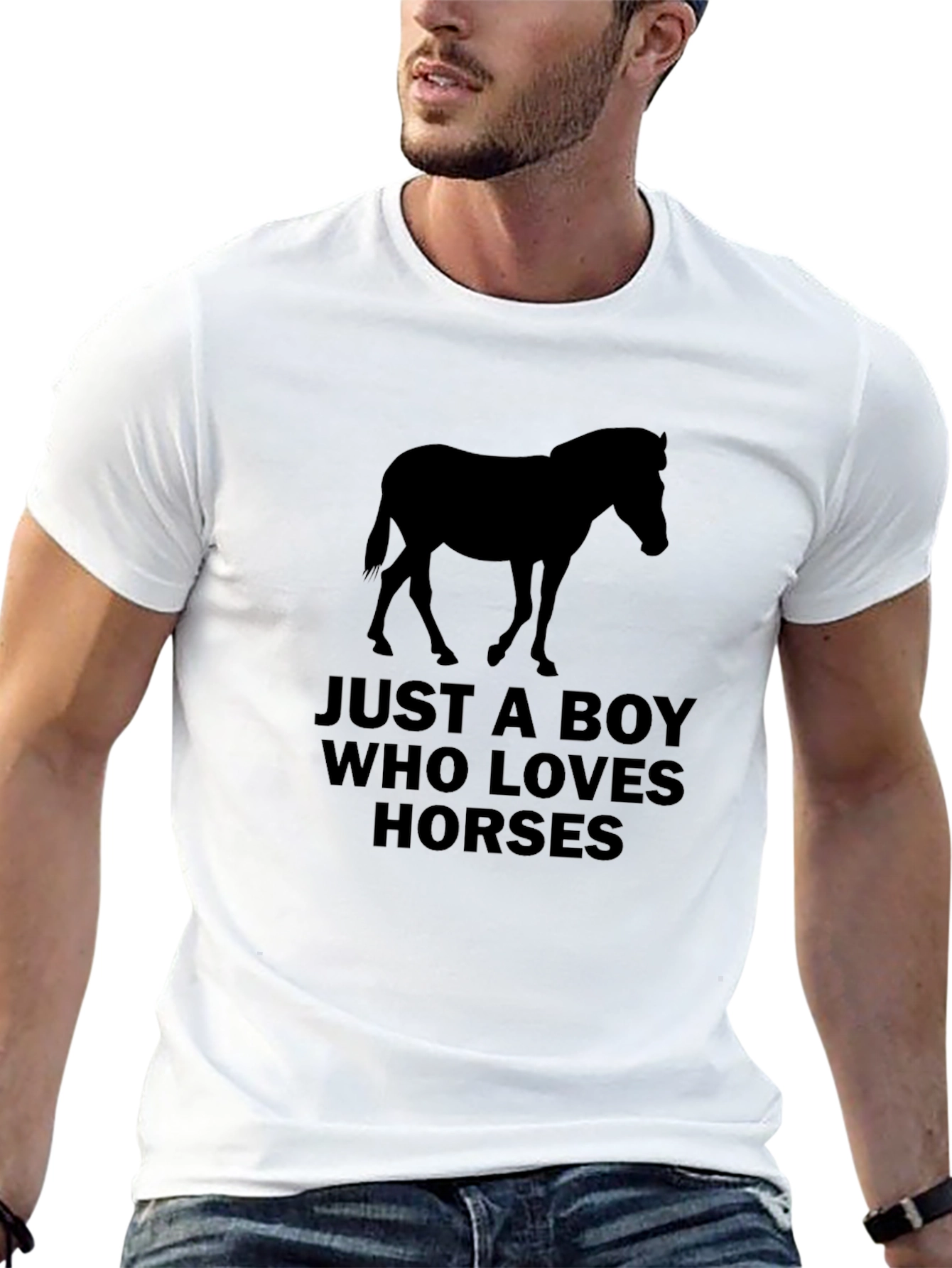 Just A Boy Who Loves Horses T-Shirt