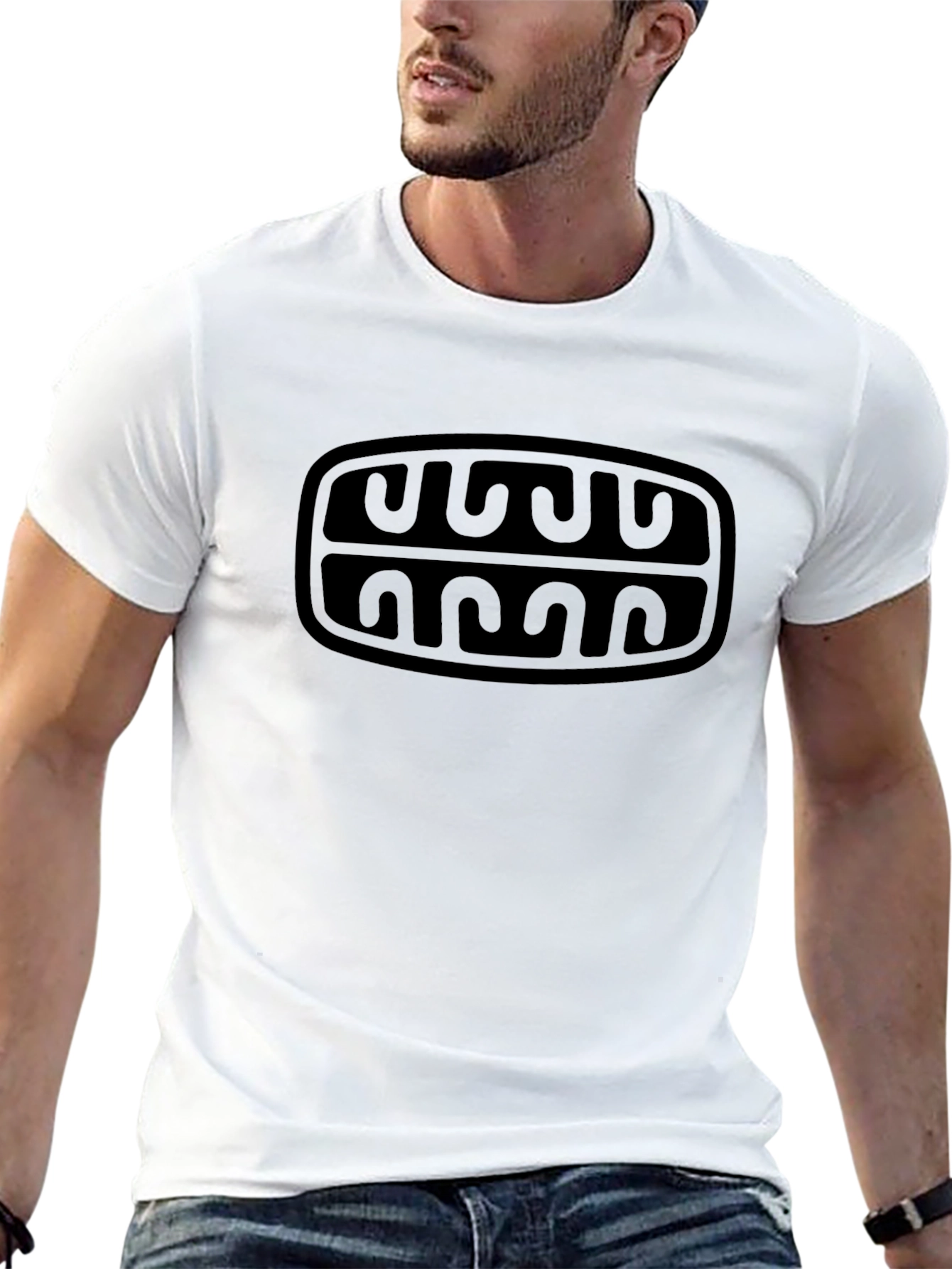 Mens Graphic Print T-Shirt - Mayan Design