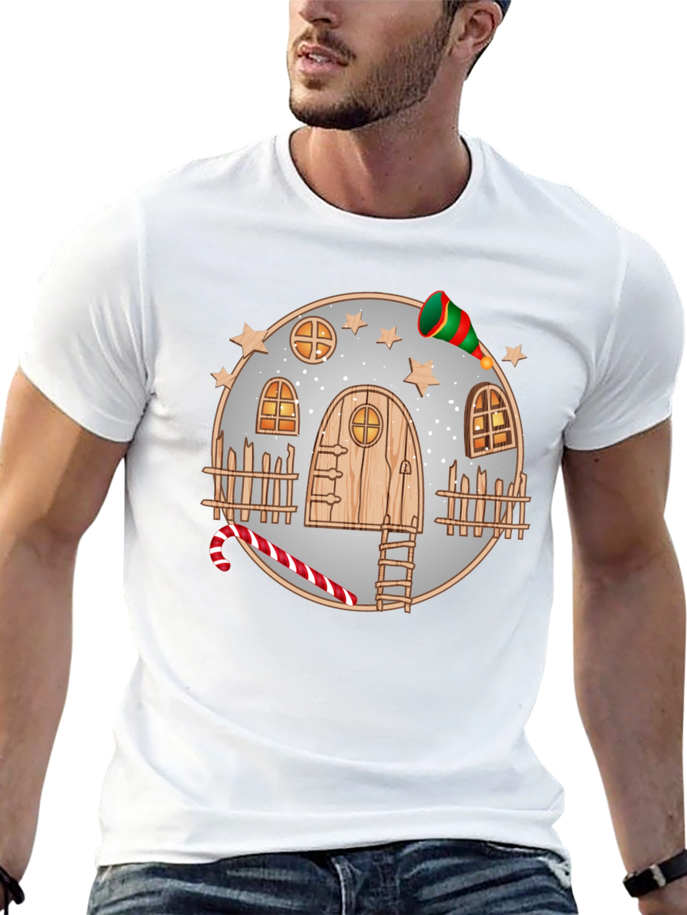 Whimsical Winter House Tee