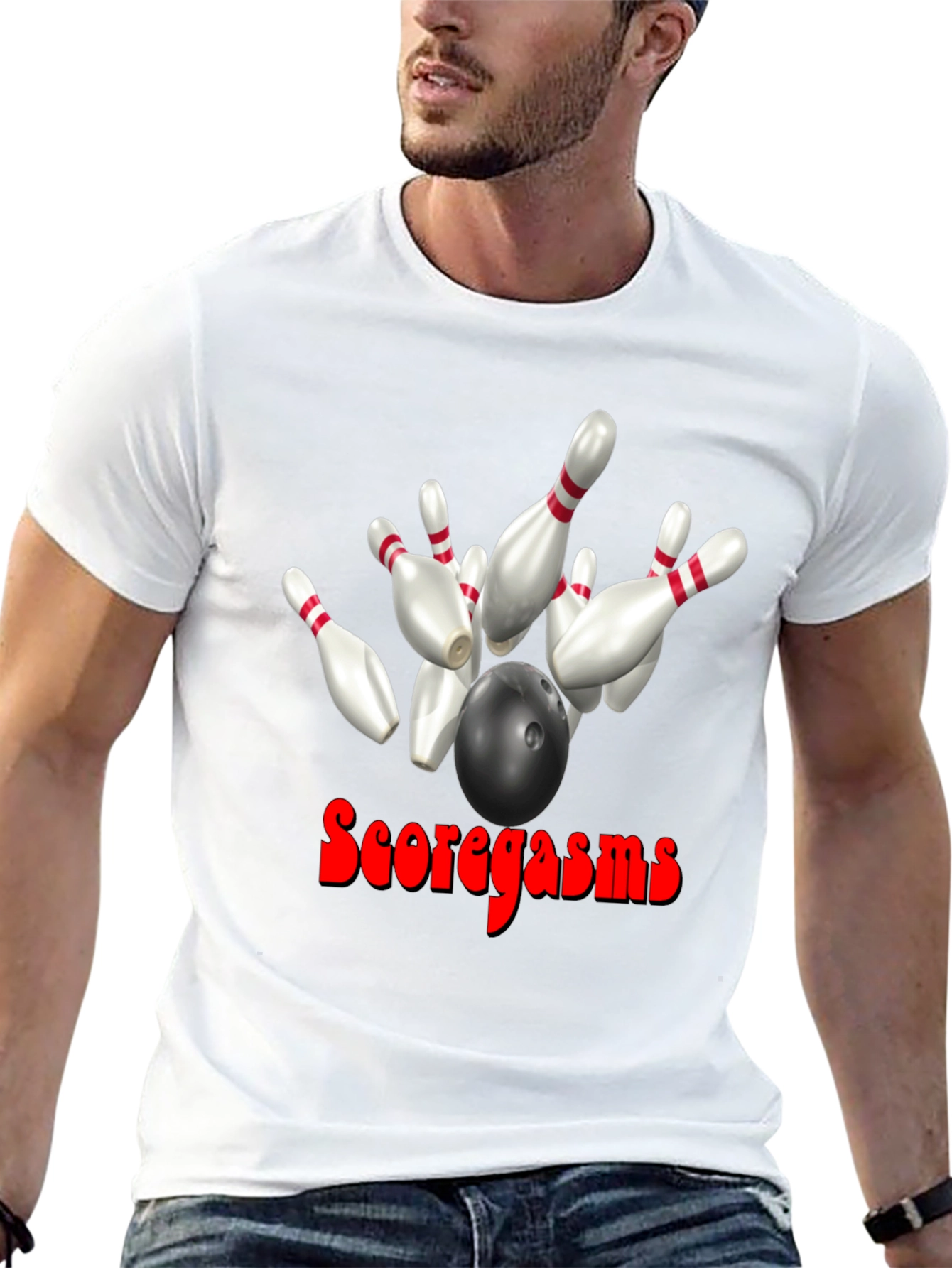 Scoregasms Bowling T-Shirt: Strike King