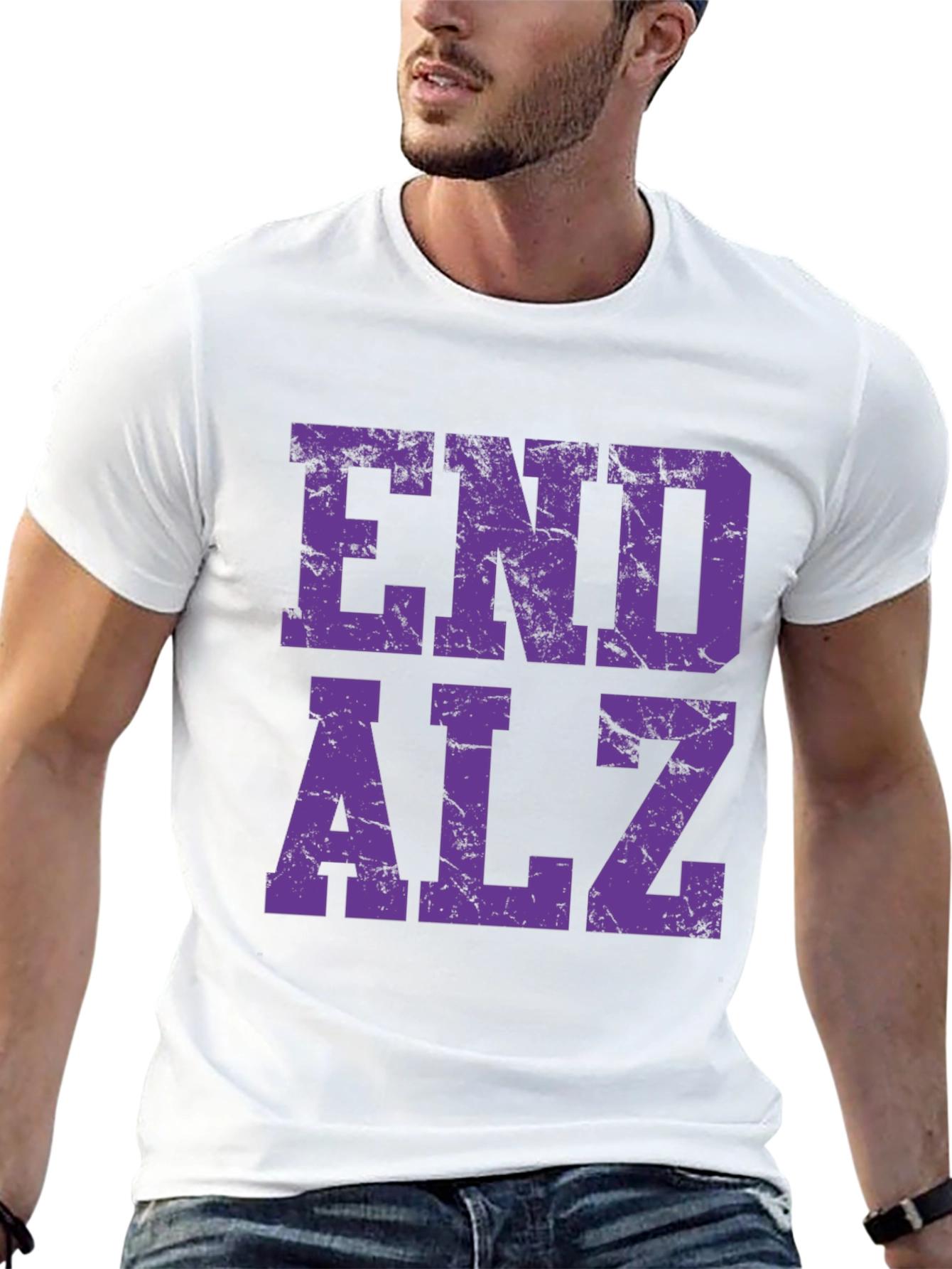 End ALZ Awareness T-Shirt - Black