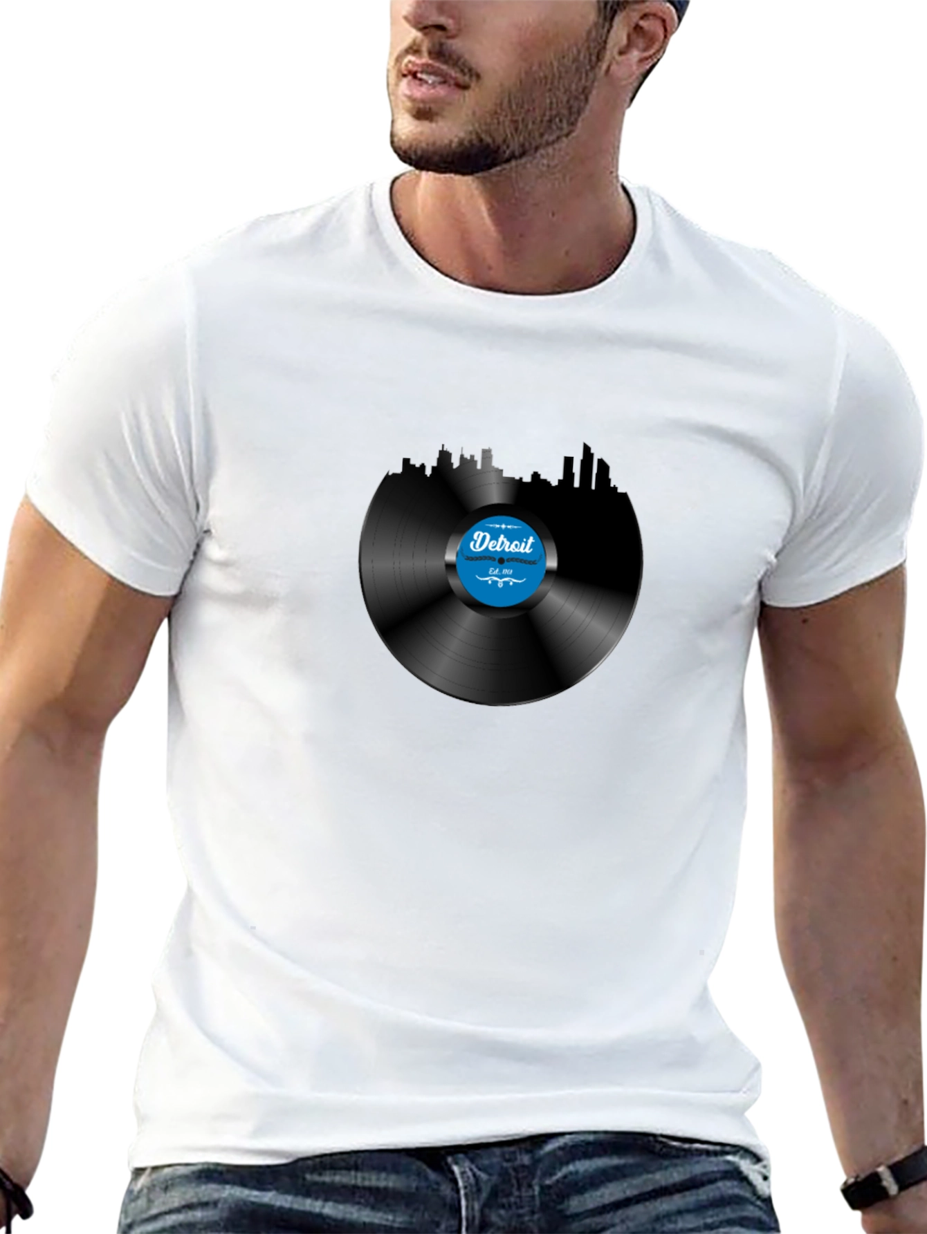 Detroit Vinyl Record Graphic Tee