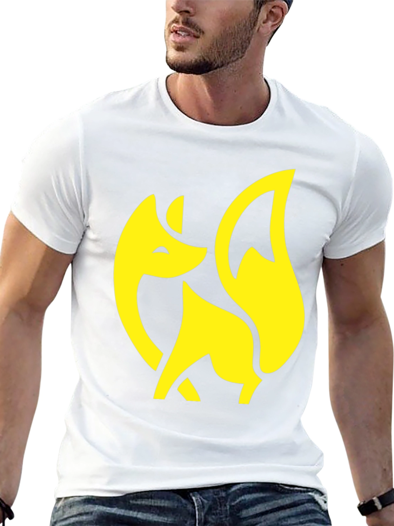 Fox Graphic Tee - Stylish Black T-Shirt