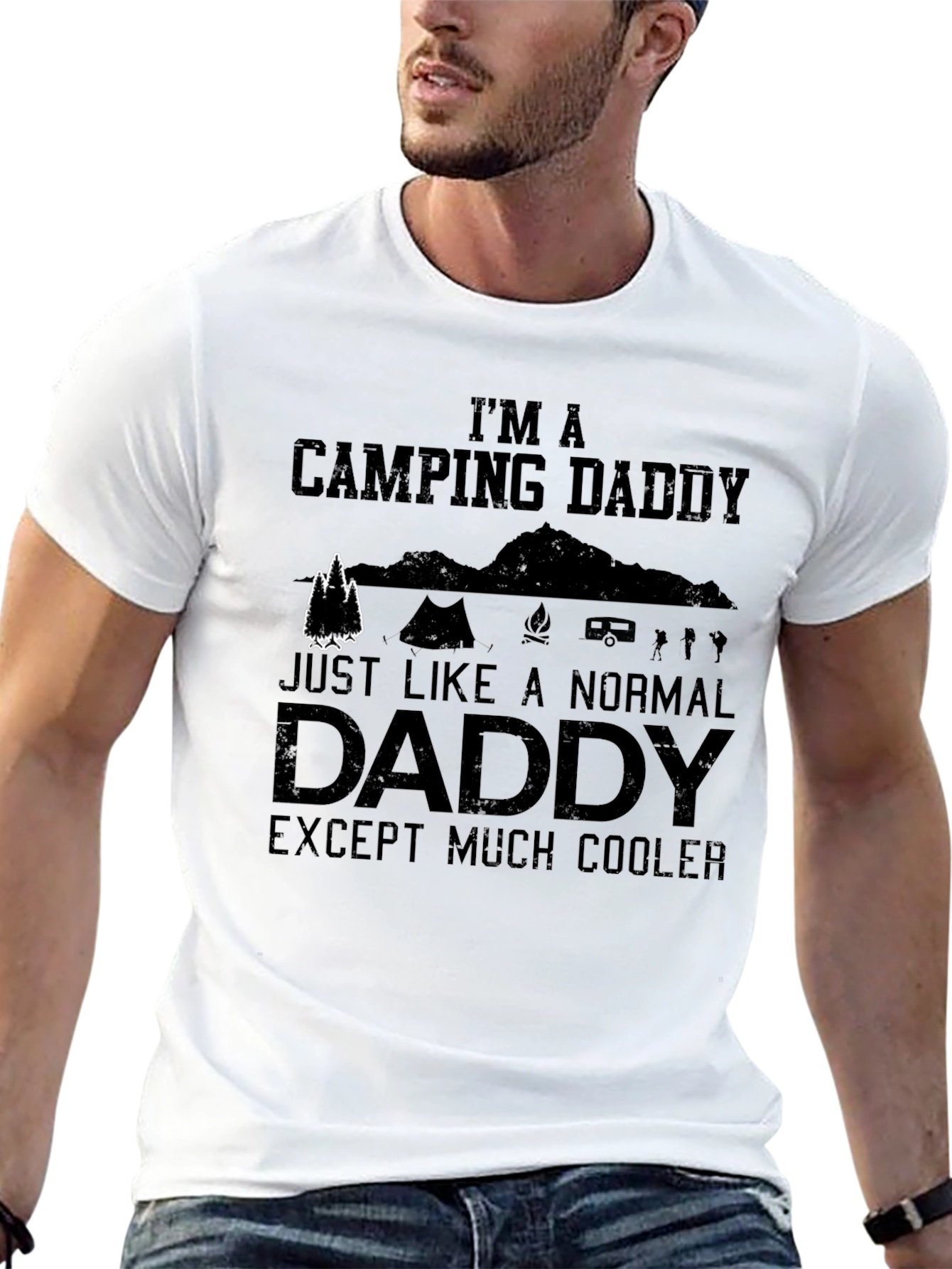 Camping Daddy T-Shirt - Cool Dad Tee