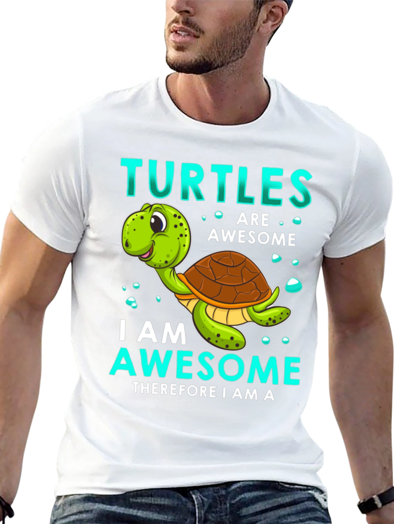Awesome Turtles Graphic T-Shirt