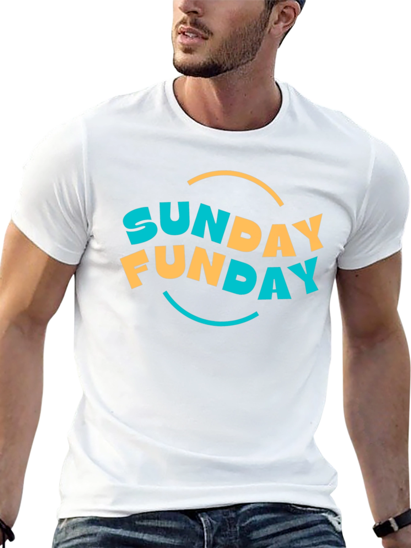 Sunday Funday Graphic Tee - Black Casual T-Shirt