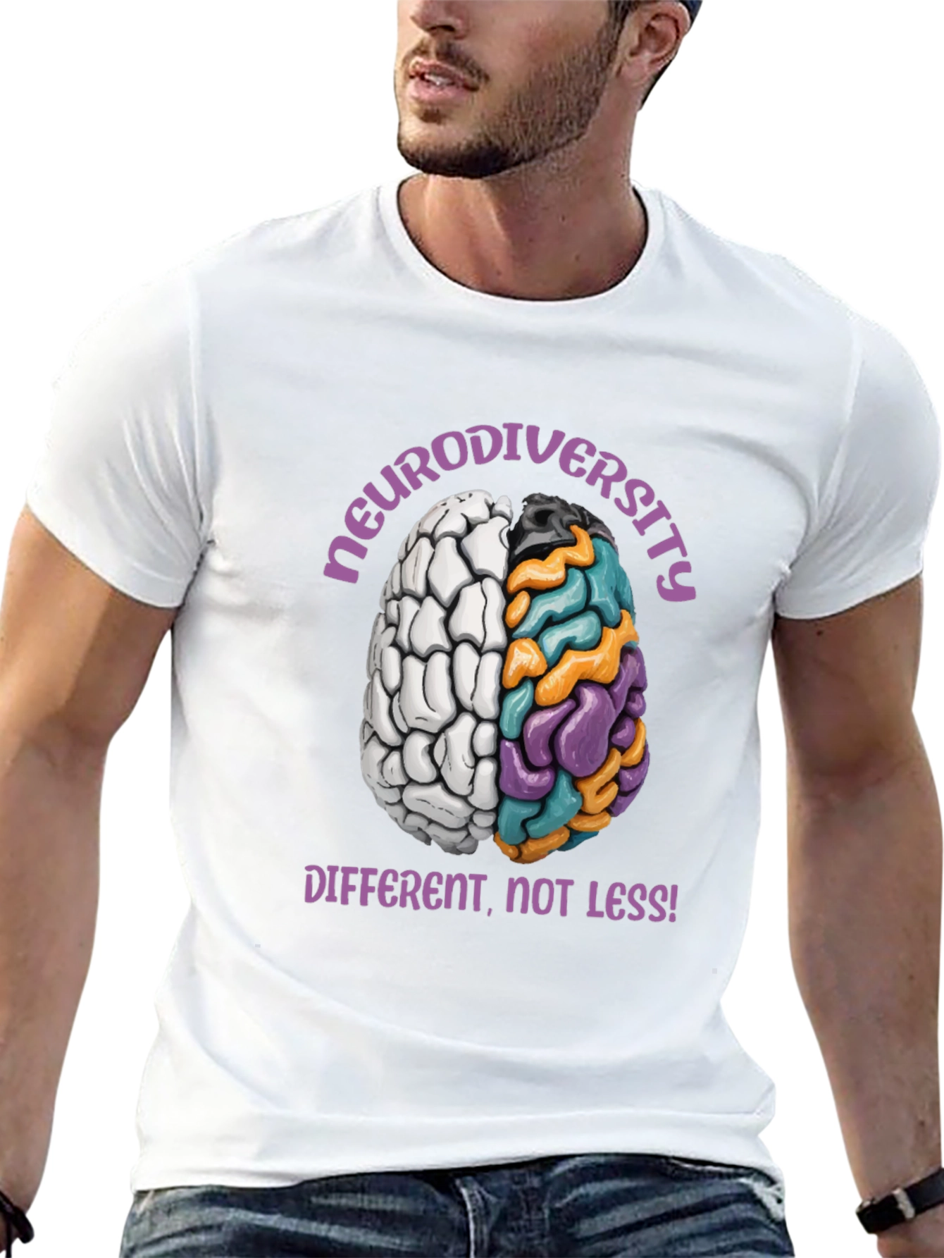 Neurodiversity Awareness T-Shirt: Different Not Less