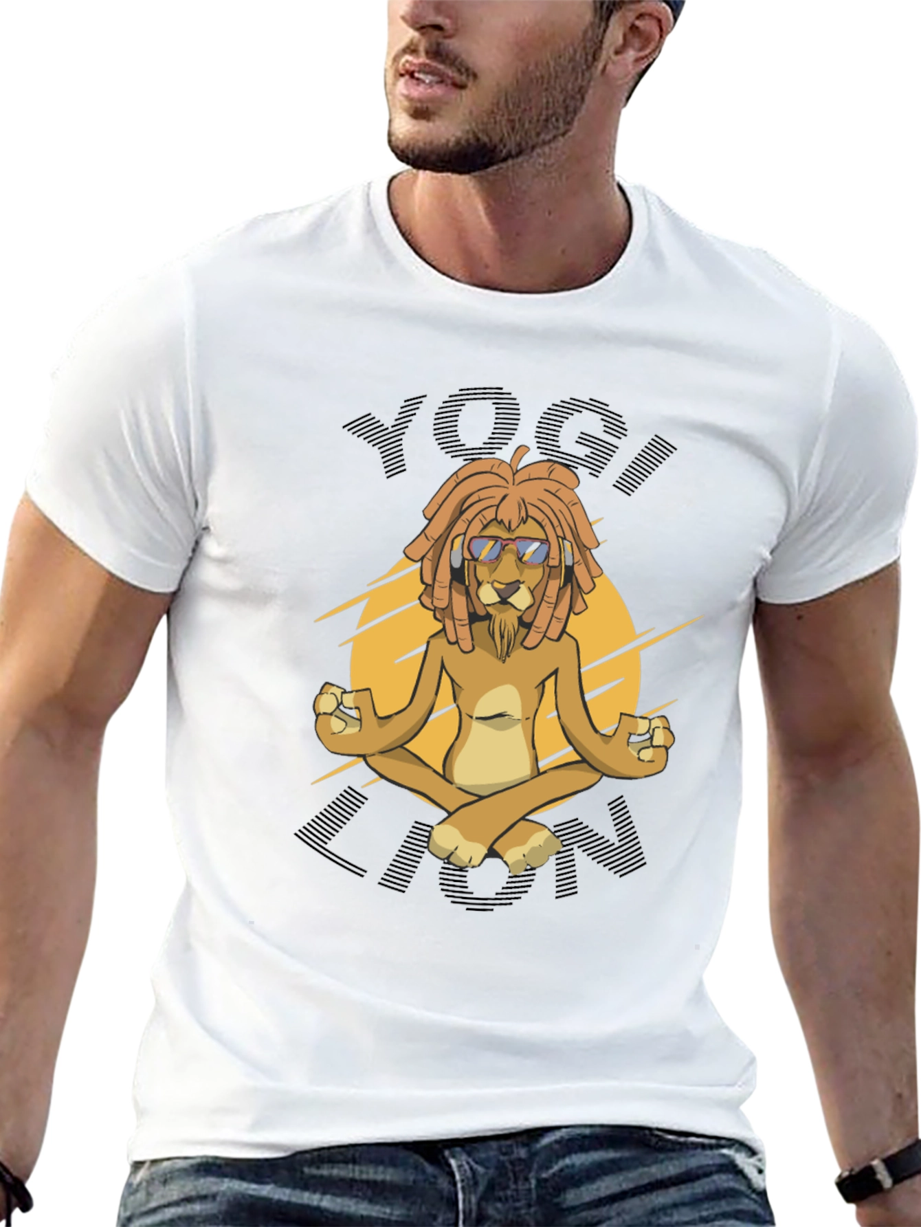 Yogi Lion Graphic T-Shirt