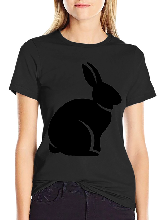 Black Rabbit Graphic Tee - Casual Comfort