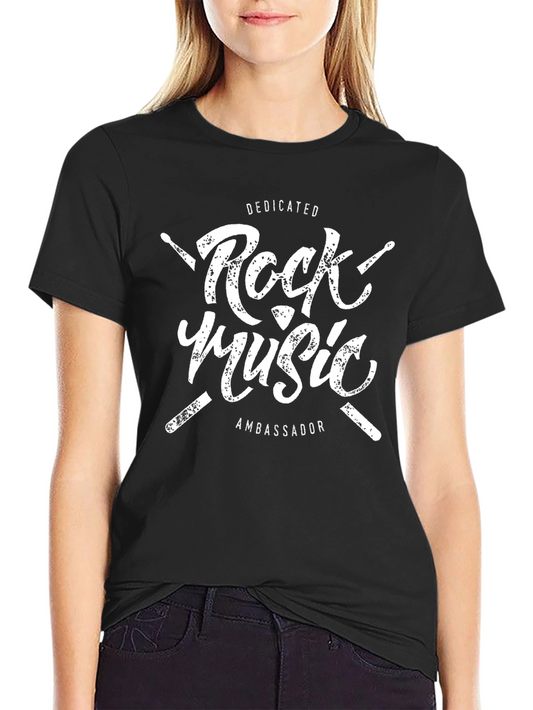 Rock Music Dedicated Ambassador Graphic T-Shirt