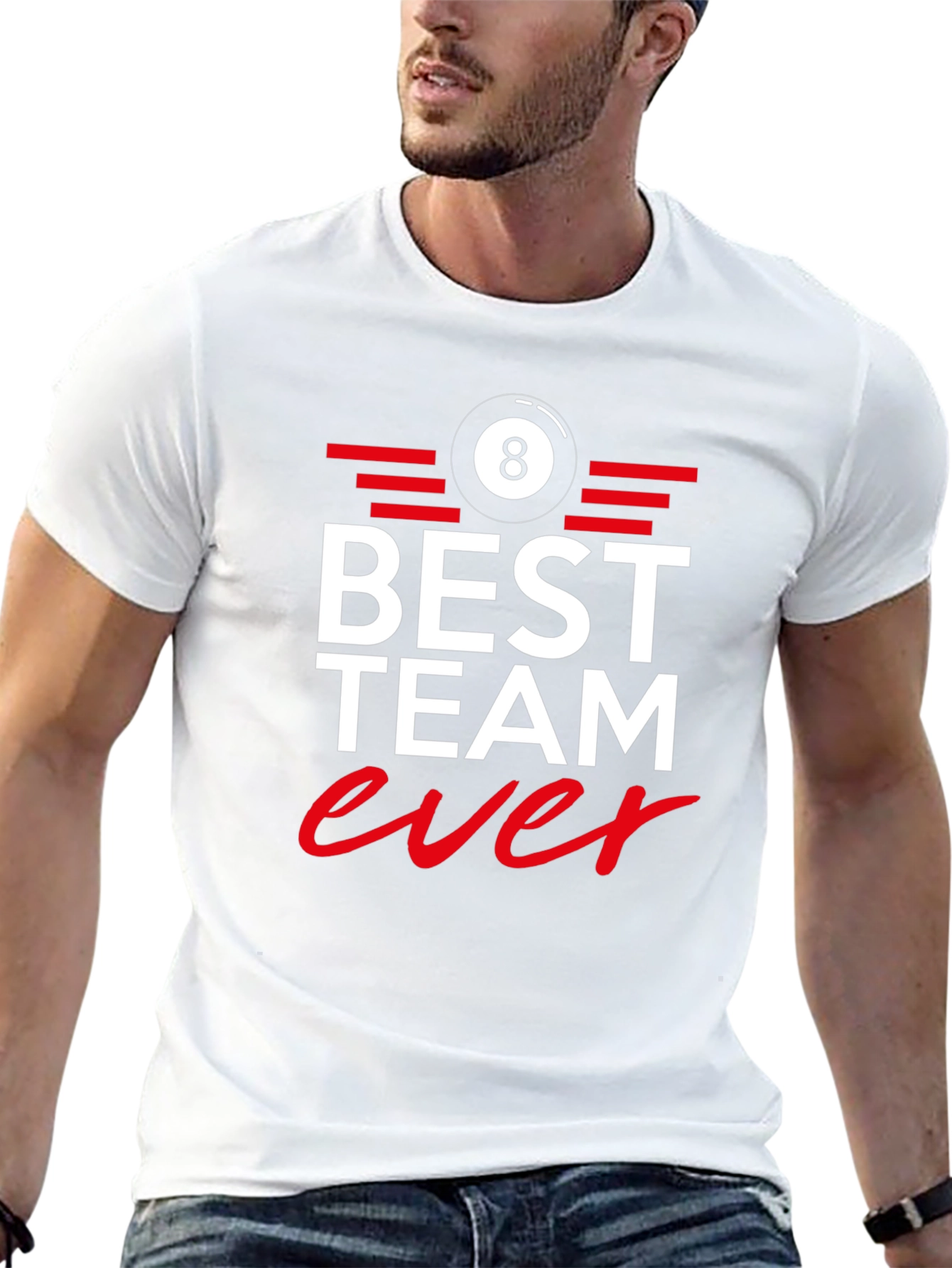 Best Team Ever 8 Ball Graphic Tee