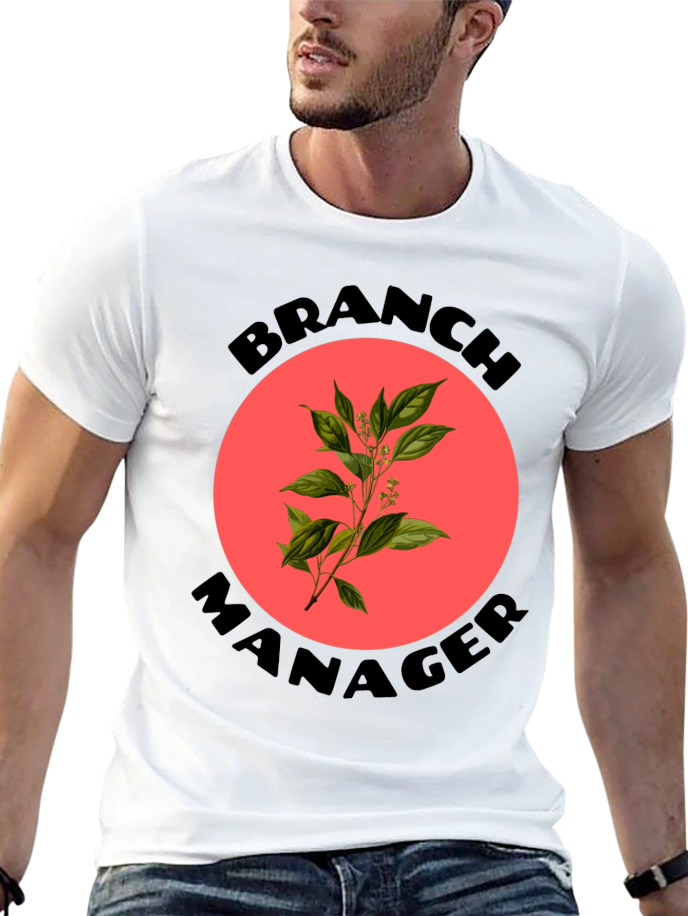 Branch Manager T-Shirt - Novelty Botanical Design