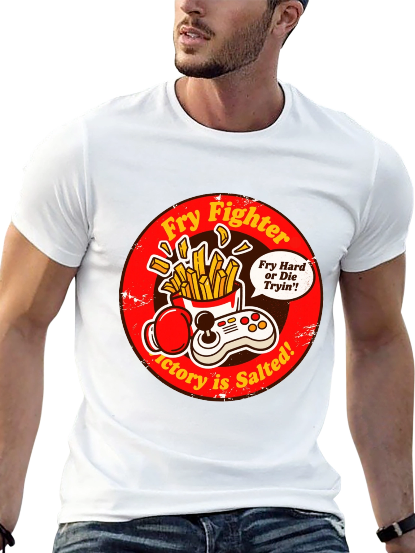 Fry Fighter Graphic T-Shirt - Victory is Salted!