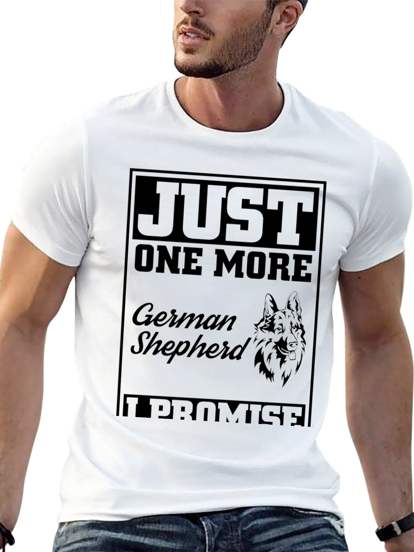 Just One More German Shepherd Black T-Shirt
