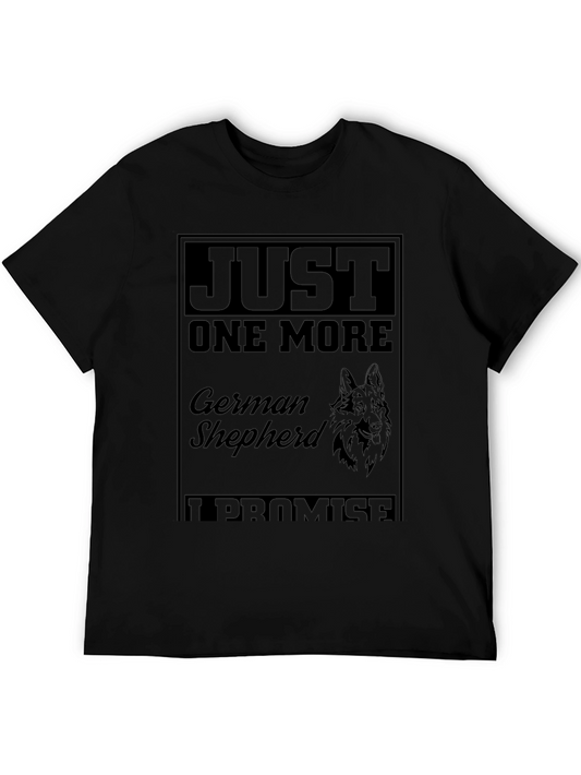 Just One More German Shepherd Black T-Shirt