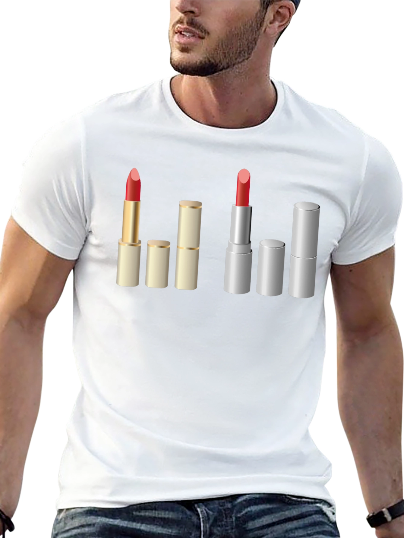 Lipstick Lover Graphic Tee - Makeup Artist Fashion Shirt