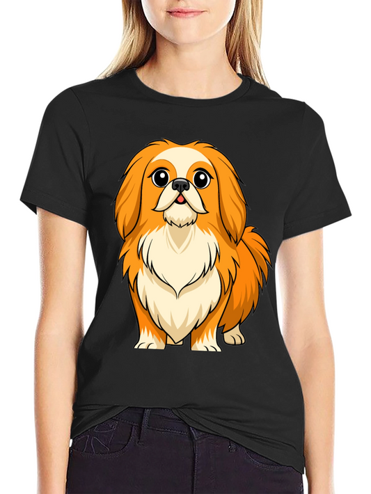 Dog Graphic Tee - Black Crew Neck
