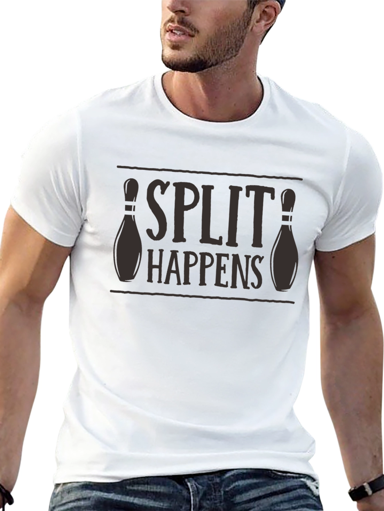 Split Happens Bowling T-Shirt - Funny Bowling Tee