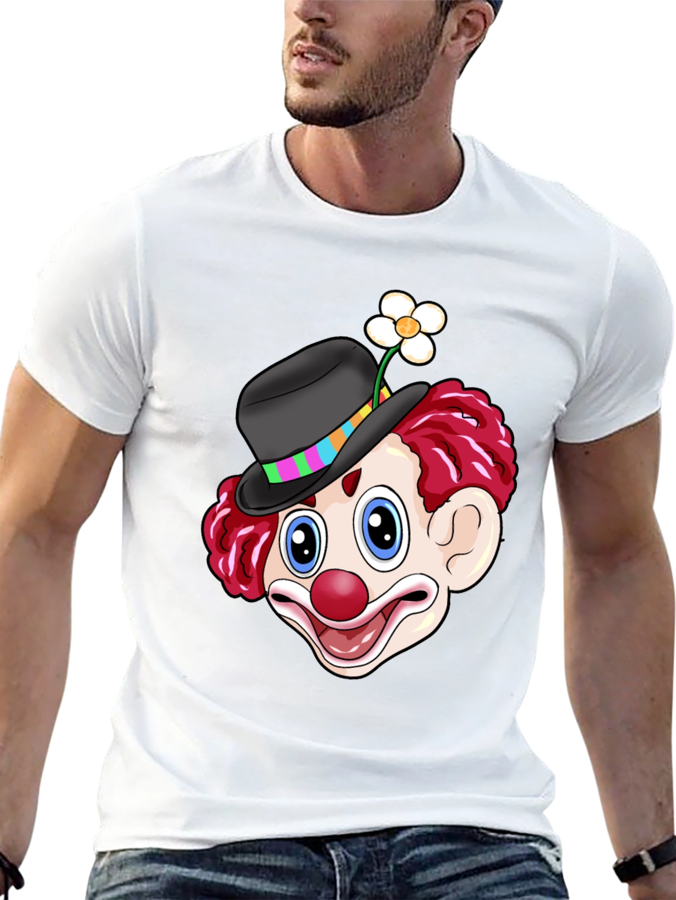 Clown Graphic Tee - Fun Novelty Shirt