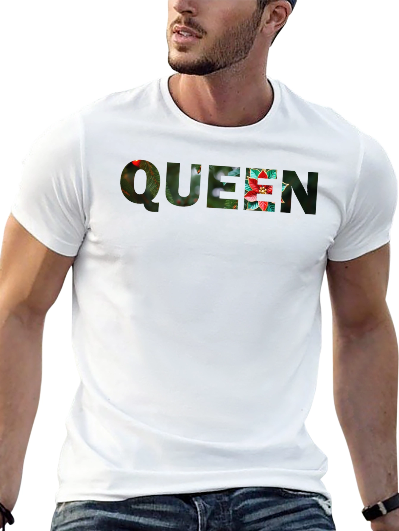 Festive Queen Graphic Tee - Holiday Edition