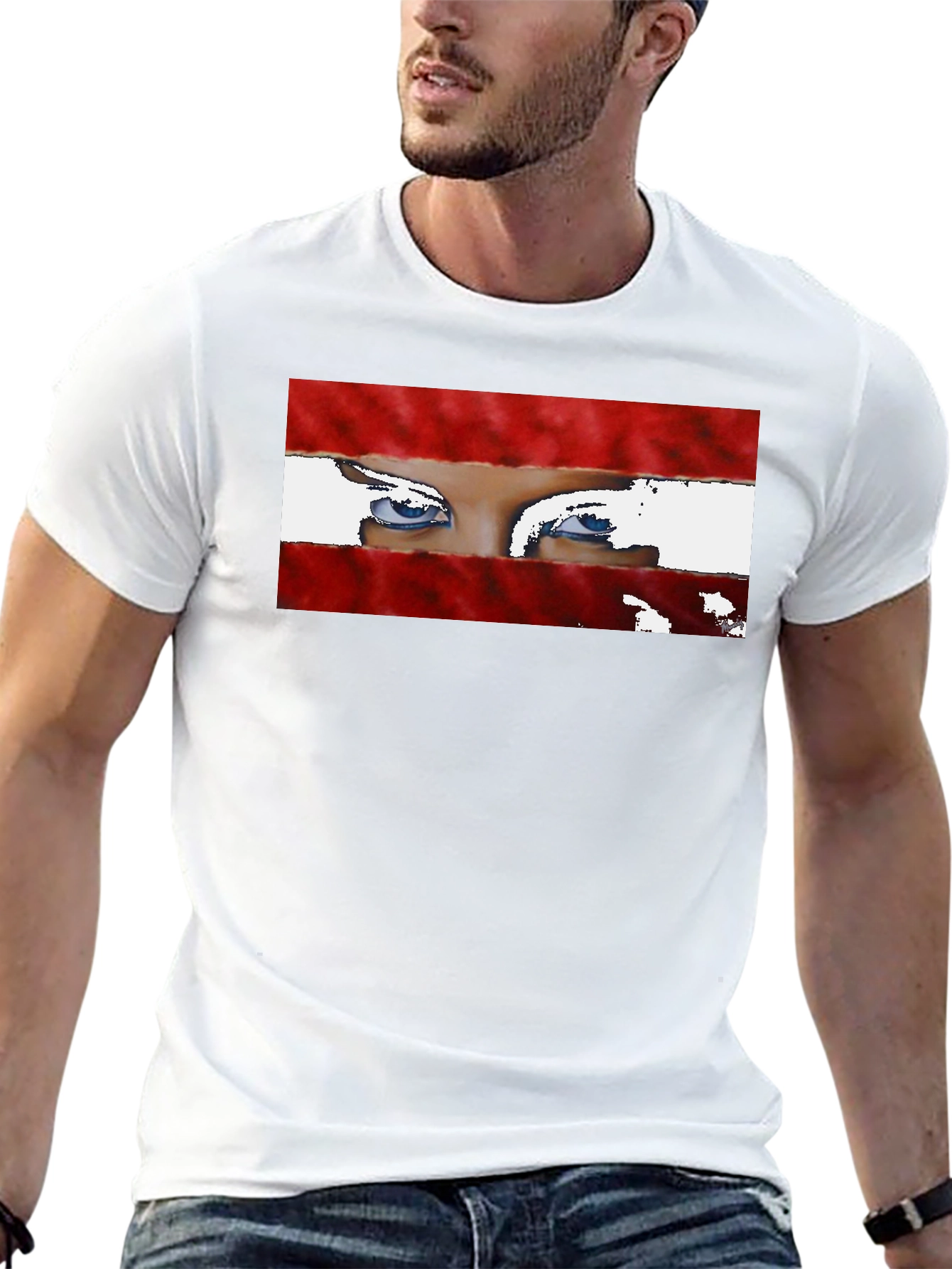 Eyes Graphic Tee - Unique & Stylish Black T-Shirt