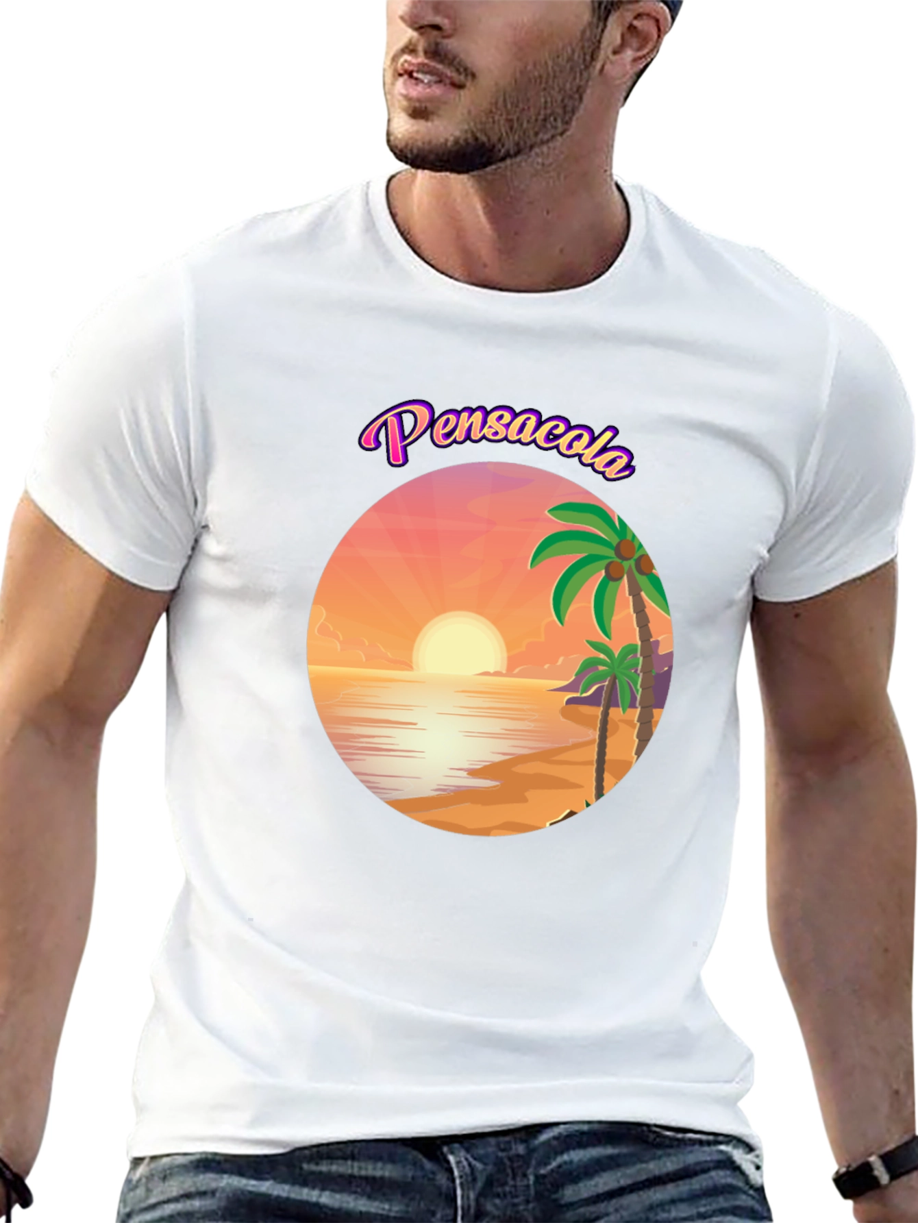 Pensacola Beach Sunset Graphic Tee