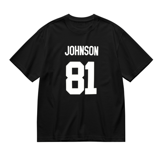 Plus Size Women Sporty Johnson 81 Number Jersey?Style Ladies T?Shirt