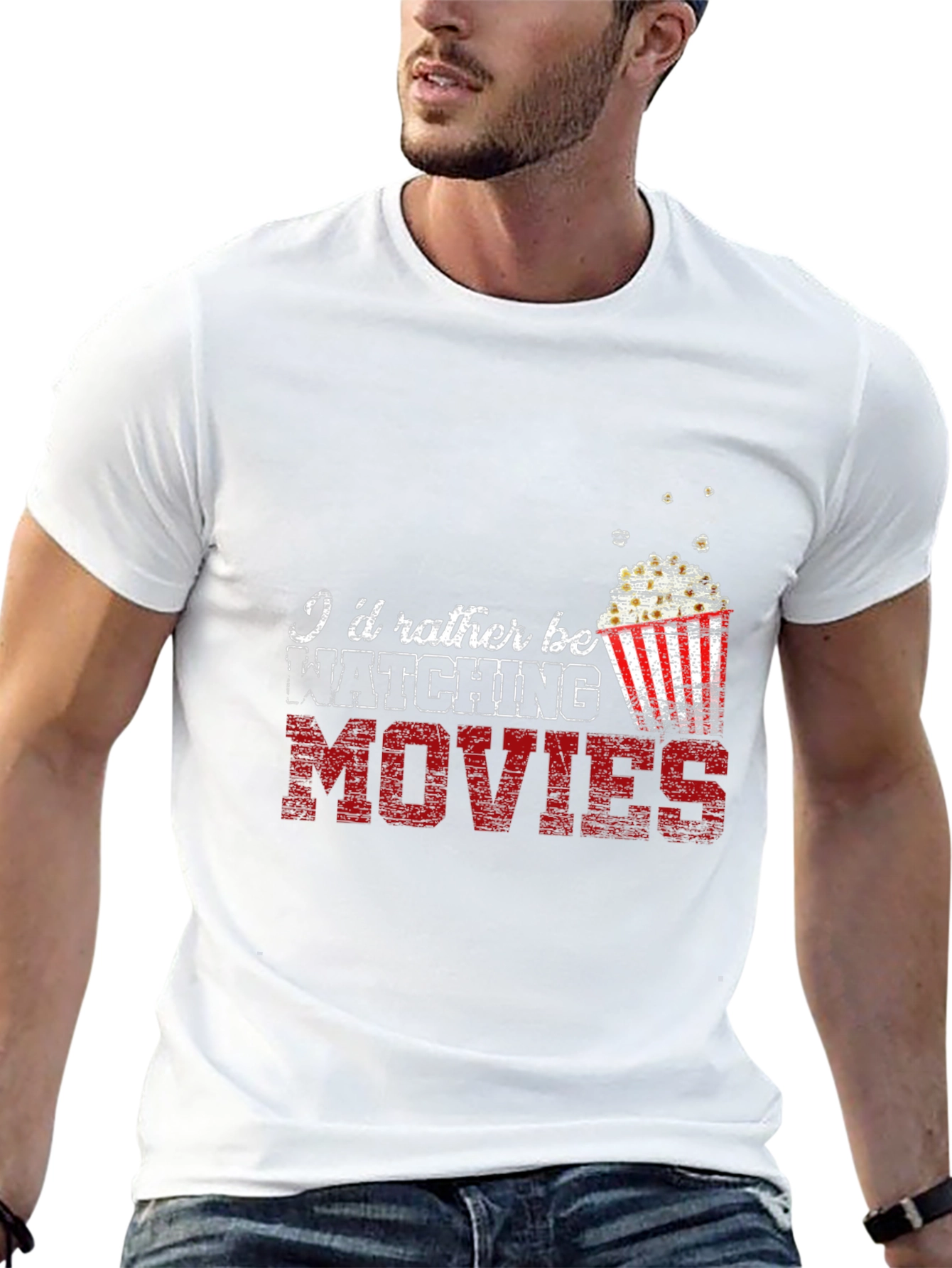 Movie Lover T-Shirt - Id Rather Be Watching Movies
