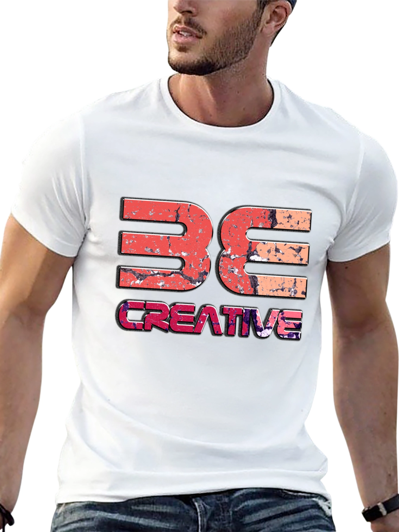 Be Creative Graphic Tee - Black Unisex T-Shirt
