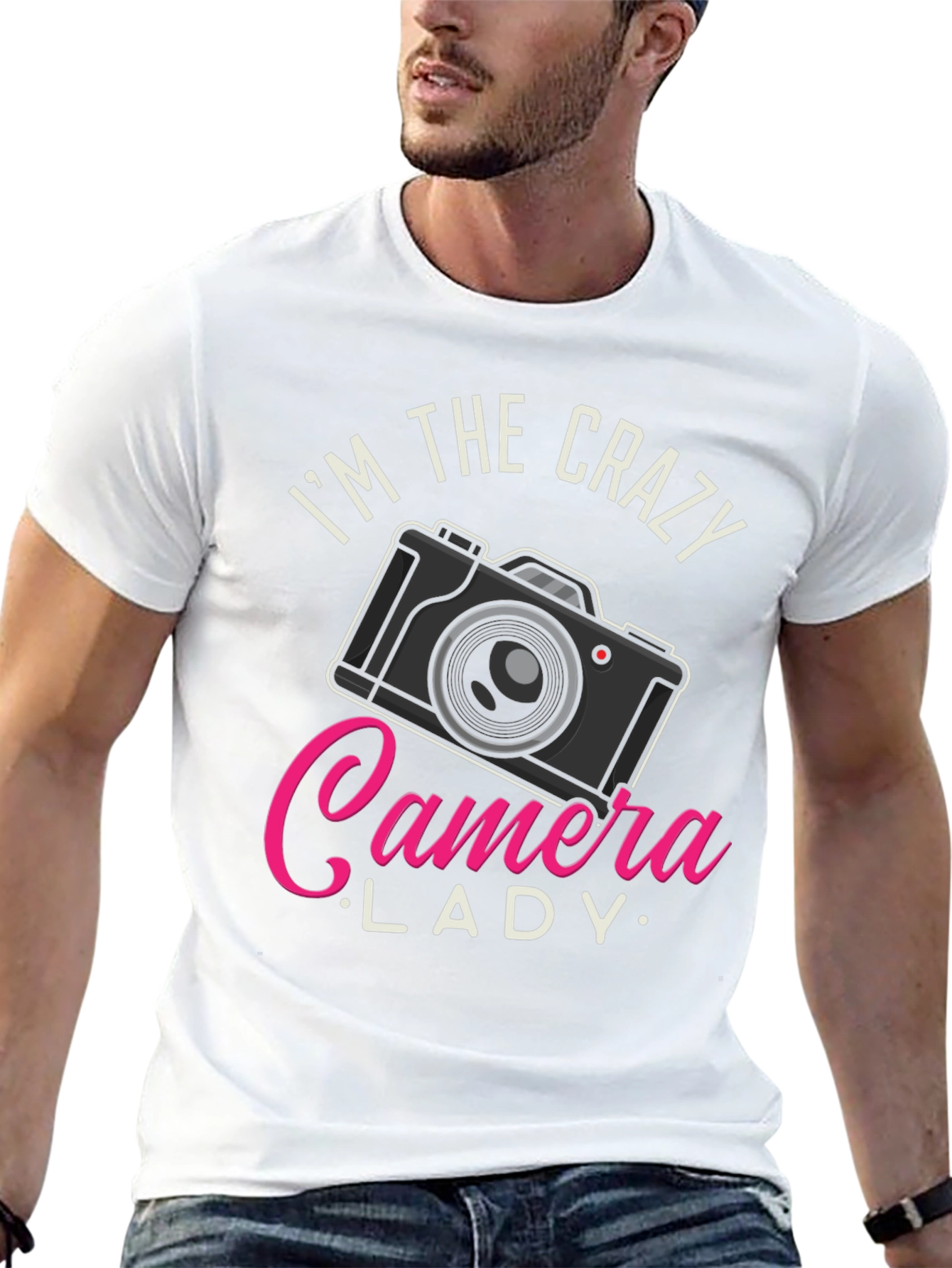Crazy Camera Lady T-Shirt - Photographer Gift